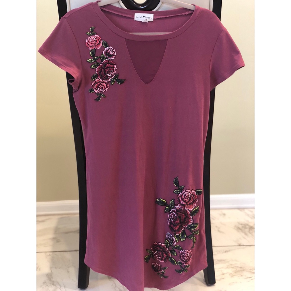 Pink floral dress